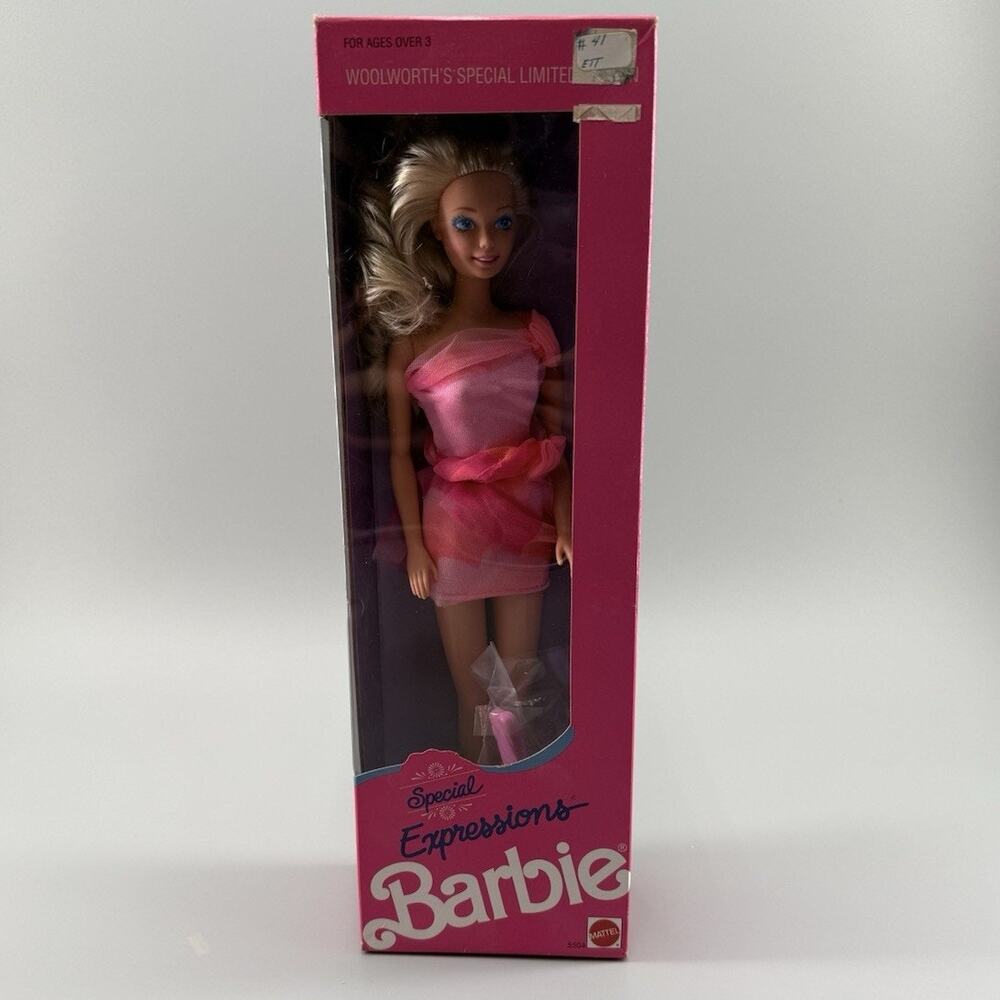 Vintage 1990 Special Expressions Barbie Woolworth Exclusive